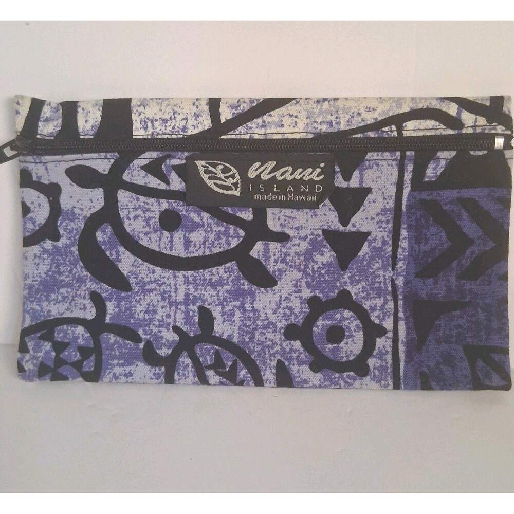 Maui Island Make-up Bag, Size Small-7" X 4.5", Made In Hawaii,Whimsy